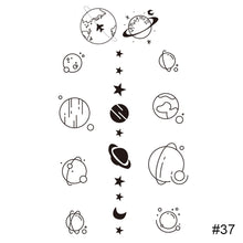 Load image into Gallery viewer, Small Fresh Black Tattoo Stickers Waterproof Long Lasting Tattoo Stickers Arm Leg Chest Body Art Paste Painting Tattoo
