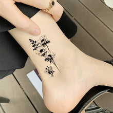 Load image into Gallery viewer, Small Fresh Black Tattoo Stickers Waterproof Long Lasting Tattoo Stickers Temporary Arm Leg Chest Body Art Tattoo
