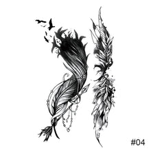 Load image into Gallery viewer, Small Fresh Black Tattoo Stickers Waterproof Long Lasting Tattoo Stickers Temporary Arm Leg Chest Body Art Tattoo
