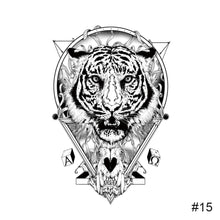 Load image into Gallery viewer, Small Fresh Black Tattoo Stickers Waterproof Long Lasting Tattoo Stickers Temporary Arm Leg Chest Body Art Tattoo
