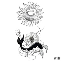 Load image into Gallery viewer, Small Fresh Black Tattoo Stickers Waterproof Long Lasting Tattoo Stickers Temporary Arm Leg Chest Body Art Tattoo

