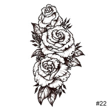 Load image into Gallery viewer, Small Fresh Black Tattoo Stickers Waterproof Long Lasting Tattoo Stickers Temporary Arm Leg Chest Body Art Tattoo
