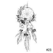 Load image into Gallery viewer, Small Fresh Black Tattoo Stickers Waterproof Long Lasting Tattoo Stickers Temporary Arm Leg Chest Body Art Tattoo
