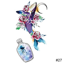 Load image into Gallery viewer, Small Fresh Black Tattoo Stickers Waterproof Long Lasting Tattoo Stickers Temporary Arm Leg Chest Body Art Tattoo
