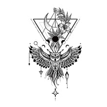 Load image into Gallery viewer, Temporary Small Fresh Black Tattoo Stickers Waterproof Long Lasting Tattoo Stickers Arm Leg Chest Body Art Tattoo
