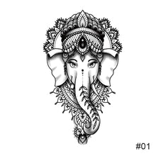 Load image into Gallery viewer, Temporary Small Fresh Black Tattoo Stickers Waterproof Long Lasting Tattoo Stickers Arm Leg Chest Body Art Tattoo

