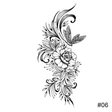 Load image into Gallery viewer, Temporary Small Fresh Black Tattoo Stickers Waterproof Long Lasting Tattoo Stickers Arm Leg Chest Body Art Tattoo
