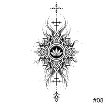 Load image into Gallery viewer, Temporary Small Fresh Black Tattoo Stickers Waterproof Long Lasting Tattoo Stickers Arm Leg Chest Body Art Tattoo
