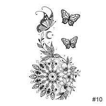 Load image into Gallery viewer, Temporary Small Fresh Black Tattoo Stickers Waterproof Long Lasting Tattoo Stickers Arm Leg Chest Body Art Tattoo
