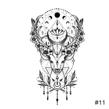 Load image into Gallery viewer, Temporary Small Fresh Black Tattoo Stickers Waterproof Long Lasting Tattoo Stickers Arm Leg Chest Body Art Tattoo
