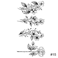 Load image into Gallery viewer, Temporary Small Fresh Black Tattoo Stickers Waterproof Long Lasting Tattoo Stickers Arm Leg Chest Body Art Tattoo
