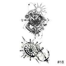 Load image into Gallery viewer, Temporary Small Fresh Black Tattoo Stickers Waterproof Long Lasting Tattoo Stickers Arm Leg Chest Body Art Tattoo
