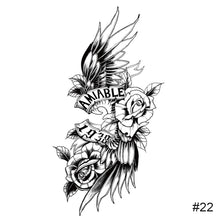 Load image into Gallery viewer, Temporary Small Fresh Black Tattoo Stickers Waterproof Long Lasting Tattoo Stickers Arm Leg Chest Body Art Tattoo
