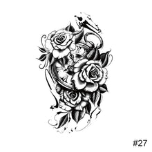 Load image into Gallery viewer, Temporary Small Fresh Black Tattoo Stickers Waterproof Long Lasting Tattoo Stickers Arm Leg Chest Body Art Tattoo
