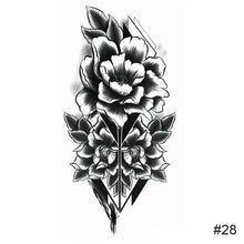 Load image into Gallery viewer, Temporary Small Fresh Black Tattoo Stickers Waterproof Long Lasting Tattoo Stickers Arm Leg Chest Body Art Tattoo
