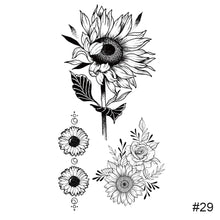 Load image into Gallery viewer, Temporary Small Fresh Black Tattoo Stickers Waterproof Long Lasting Tattoo Stickers Arm Leg Chest Body Art Tattoo
