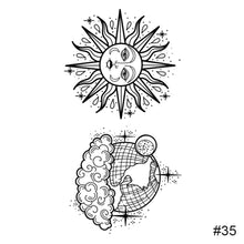 Load image into Gallery viewer, Temporary Small Fresh Black Tattoo Stickers Waterproof Long Lasting Tattoo Stickers Arm Leg Chest Body Art Tattoo
