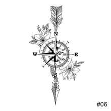 Load image into Gallery viewer, Small Fresh Black Tattoo Stickers Waterproof Long Lasting Tattoo Stickers Body Art Tattoo For Women Men
