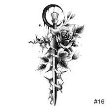 Load image into Gallery viewer, Small Fresh Black Tattoo Stickers Waterproof Long Lasting Tattoo Stickers Body Art Tattoo For Women Men
