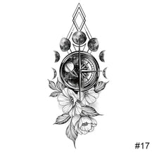 Load image into Gallery viewer, Small Fresh Black Tattoo Stickers Waterproof Long Lasting Tattoo Stickers Body Art Tattoo For Women Men
