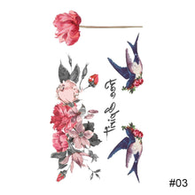 Load image into Gallery viewer, Small Fresh Tattoo Stickers Waterproof Long Lasting Tattoo Stickers Arm Leg Chest Body Art Tattoo For Women Men
