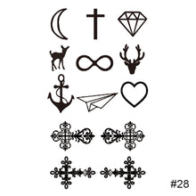 Load image into Gallery viewer, Small Fresh Tattoo Stickers Waterproof Long Lasting Tattoo Stickers Arm Leg Chest Body Art Tattoo For Women Men
