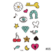 Load image into Gallery viewer, Small Fresh Tattoo Stickers Waterproof Long Lasting Tattoo Stickers Temporary Tattoo Stickers Body Art Tattoo
