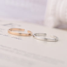 Load image into Gallery viewer, Adjustable Ring Titanium Steel Rings Fashion Casual Finger Jewelry Smooth Couple Ring Classic Love for Women Men Birthday Gifts Wedding Band
