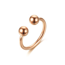 Load image into Gallery viewer, Adjustable Ring Titanium Steel Rings Fashion Casual Finger Jewelry Smooth Couple Ring Classic Love for Women Men Birthday Gifts Wedding Band
