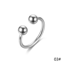 Load image into Gallery viewer, Adjustable Ring Titanium Steel Rings Fashion Casual Finger Jewelry Smooth Couple Ring Classic Love for Women Men Birthday Gifts Wedding Band
