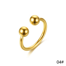 Load image into Gallery viewer, Adjustable Ring Titanium Steel Rings Fashion Casual Finger Jewelry Smooth Couple Ring Classic Love for Women Men Birthday Gifts Wedding Band
