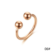 Load image into Gallery viewer, Adjustable Ring Titanium Steel Rings Fashion Casual Finger Jewelry Smooth Couple Ring Classic Love for Women Men Birthday Gifts Wedding Band
