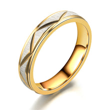 Load image into Gallery viewer, Titanium Rings 4mm 6mm Korean Fashion Stainless Steel Ring Simple Couple Ring Wedding Rings for Men Women
