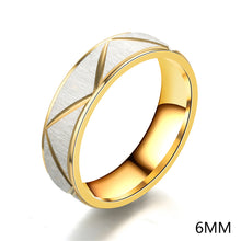 Load image into Gallery viewer, Titanium Rings 4mm 6mm Korean Fashion Stainless Steel Ring Simple Couple Ring Wedding Rings for Men Women

