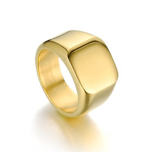 Load image into Gallery viewer, 14mm Black/Silver/Gold Band Stainless Steel Women Men's Engagement Wedding Ring
