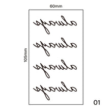 Load image into Gallery viewer, Small Fresh Tattoo Stickers Body Art Tattoo Waterproof Temporary Tattoo Stickers Long Lasting Tattoo Stickers for Women Men
