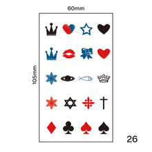 Load image into Gallery viewer, Small Fresh Tattoo Stickers Body Art Tattoo Waterproof Temporary Tattoo Stickers Long Lasting Tattoo Stickers for Women Men
