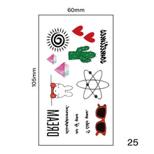 Load image into Gallery viewer, Small Fresh Tattoo Stickers Harajuku Style Tattoo Stickers Waterproof Long Lasting Body Art Tattoo Stickers
