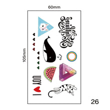 Load image into Gallery viewer, Small Fresh Tattoo Stickers Harajuku Style Tattoo Stickers Waterproof Long Lasting Body Art Tattoo Stickers
