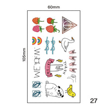 Load image into Gallery viewer, Small Fresh Tattoo Stickers Harajuku Style Tattoo Stickers Waterproof Long Lasting Body Art Tattoo Stickers
