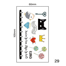 Load image into Gallery viewer, Small Fresh Tattoo Stickers Harajuku Style Tattoo Stickers Waterproof Long Lasting Body Art Tattoo Stickers
