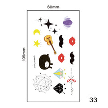 Load image into Gallery viewer, Small Fresh Tattoo Stickers Harajuku Style Tattoo Stickers Waterproof Long Lasting Body Art Tattoo Stickers
