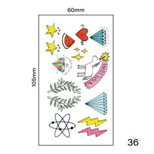Load image into Gallery viewer, Small Fresh Tattoo Stickers Harajuku Style Tattoo Stickers Waterproof Long Lasting Body Art Tattoo Stickers
