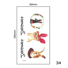 Load image into Gallery viewer, Small Fresh Tattoo Stickers Harajuku Style Tattoo Stickers Body Art Tattoo Waterproof Long Lasting Tattoo Stickers
