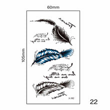 Load image into Gallery viewer, Small Fresh Tattoo Stickers Harajuku Style Tattoo Stickers Temporary Body Art Tattoo Waterproof Long Lasting Tattoo Stickers
