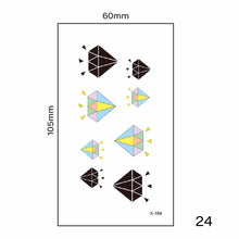 Load image into Gallery viewer, Small Fresh Tattoo Stickers Harajuku Style Tattoo Stickers Temporary Body Art Tattoo Waterproof Long Lasting Tattoo Stickers
