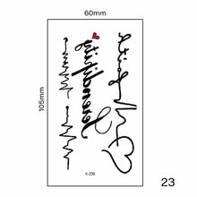 Load image into Gallery viewer, Multicolor Small Fresh Tattoo Stickers Harajuku Style Tattoo Stickers Waterproof Long Lasting Body Art Tattoo Stickers
