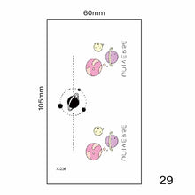 Load image into Gallery viewer, Multicolor Small Fresh Tattoo Stickers Harajuku Style Tattoo Stickers Waterproof Long Lasting Body Art Tattoo Stickers
