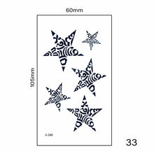Load image into Gallery viewer, Multicolor Small Fresh Tattoo Stickers Harajuku Style Tattoo Stickers Waterproof Long Lasting Body Art Tattoo Stickers
