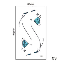 Load image into Gallery viewer, Multicolor Small Fresh Tattoo Stickers Harajuku Style Tattoo Stickers Waterproof Long Lasting Body Art Tattoo for Women Men
